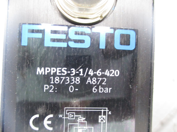 FESTO MPPES-3-1/4-6-420 187338 18-30VDC NSNP