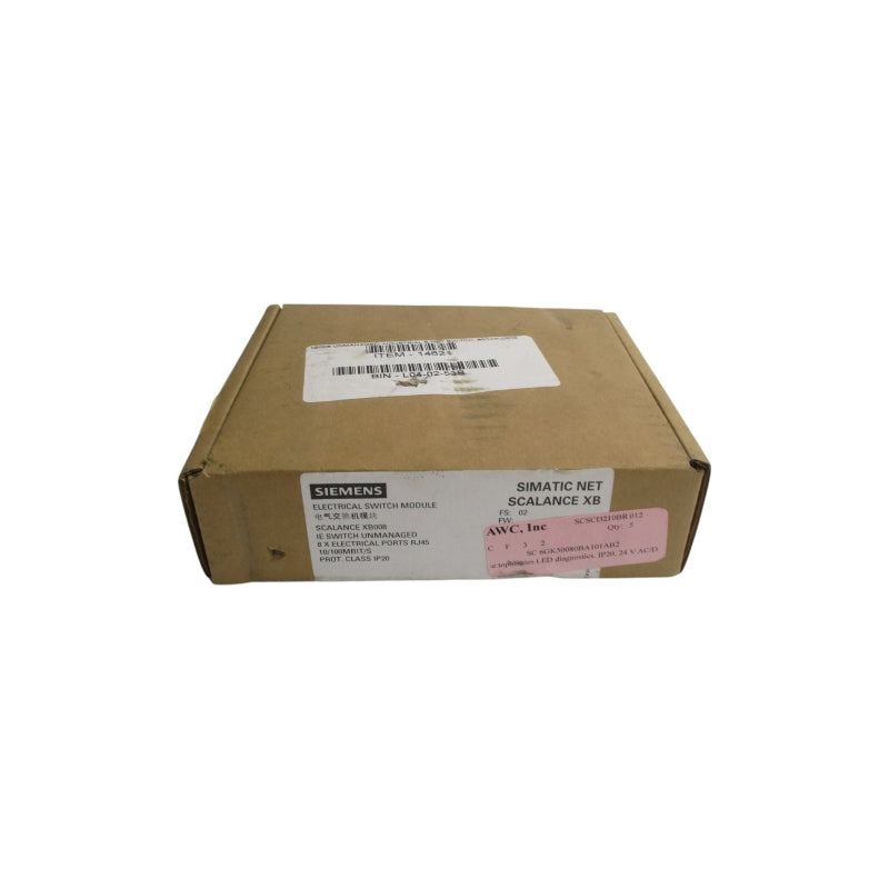 SIEMENS 6GK5008-0BA10-1AB2 24VDC NSFS