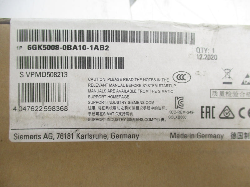 SIEMENS 6GK5008-0BA10-1AB2 24VDC NSFS