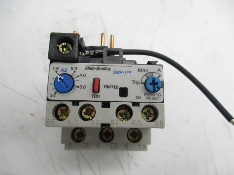 ALLEN BRADLEY 193-A5E1 SER. A 600V 1.6-5.0A (BR/WH) NSMP