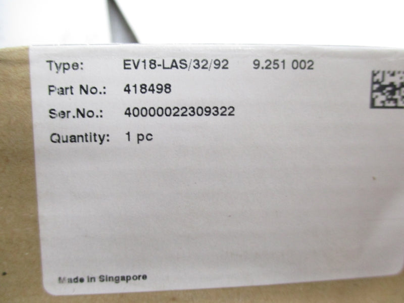 PEPPERL&FUCHS EV18-LAS/32/92 418498 10-30VDC .1A NSMP