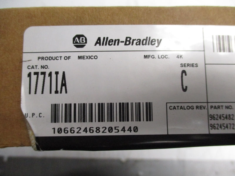ALLEN BRADLEY 1771-IA SER. C 120V DATE 2011 NSFS