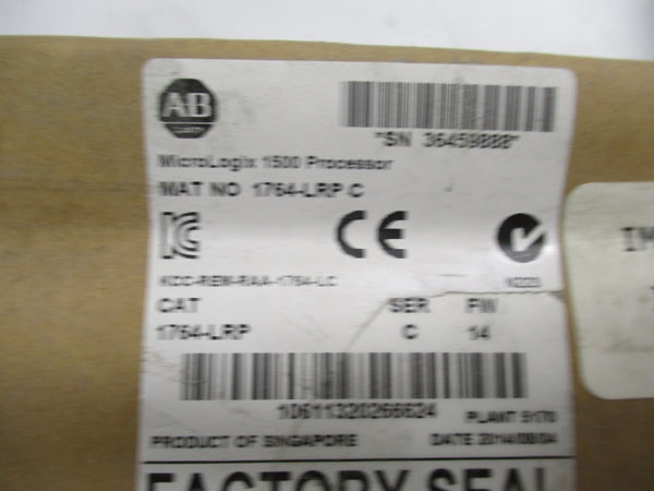 ALLEN BRADLEY 1764-LRP SER. C F/W. 14 380MA 5VDC NSMP