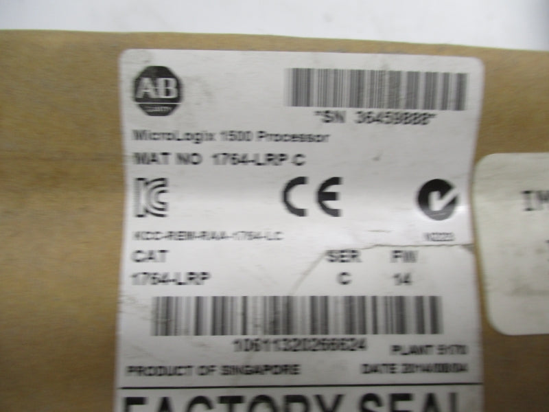 ALLEN BRADLEY 1764-LRP SER. C F/W. 14 380MA 5VDC NSMP