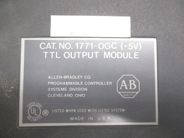ALLEN BRADLEY 1771-OGC 5V UNMP