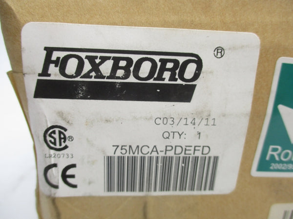 FOXBORO 75MCA-PDEFD NSFS