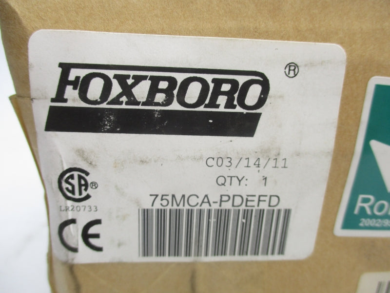 FOXBORO 75MCA-PDEFD NSFS