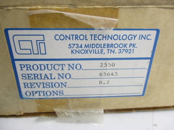 CONTROL TECHNOLOGY 2550 NSMP