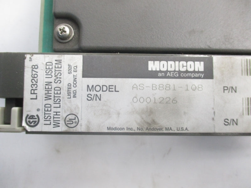 MODICON AS-B881-108 120VAC UNMP