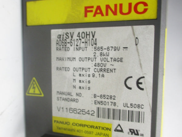 FANUC A06B-6127-H104 480V 9.1A NSNP