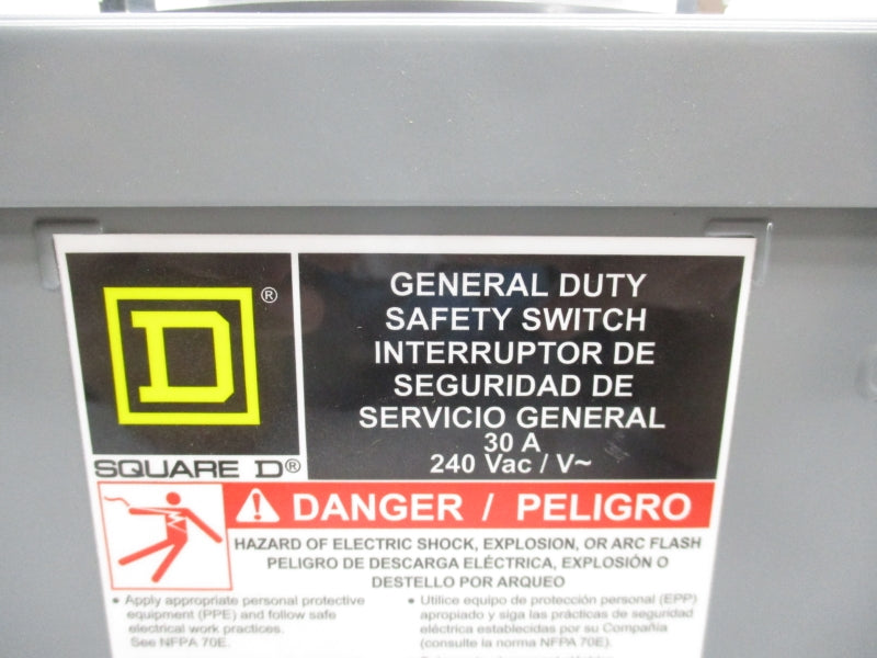 SQUARE D DU321RB SER. E2 240VAC 30A NSMP