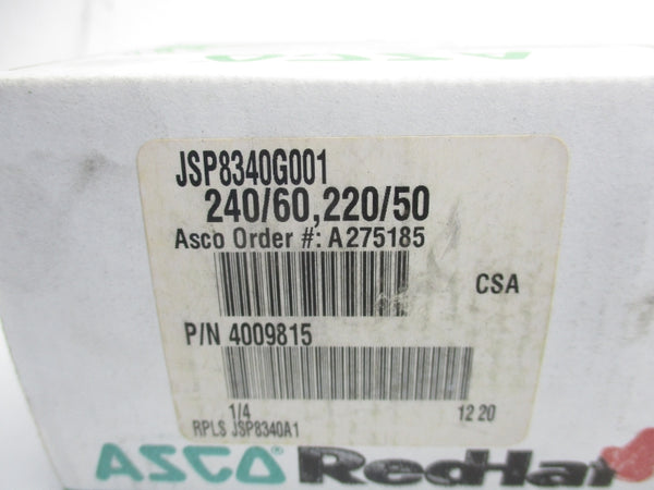 ASCO JSP8340G001 220/240V 150PSI 1/4" NSMP