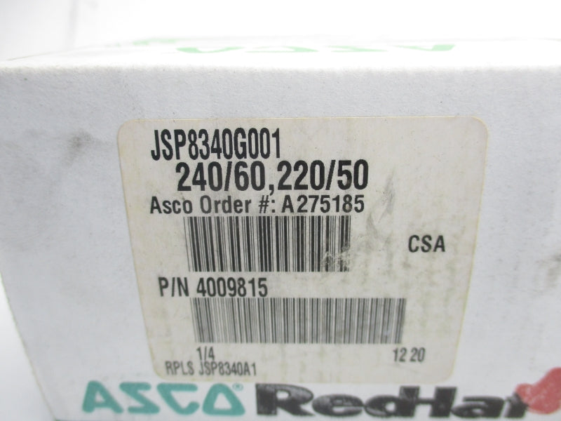 ASCO JSP8340G001 220/240V 150PSI 1/4" NSMP