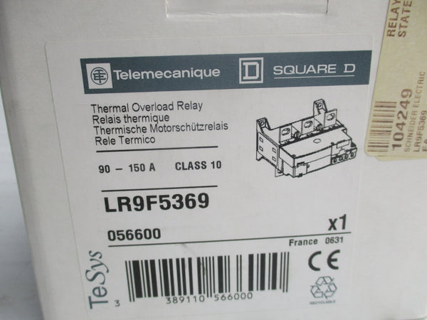 TELEMECANIQUE LR9F5369 600VAC 90-150A NSMP