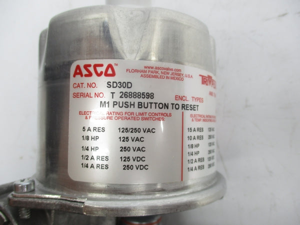 ASCO SD30D/TE30A44 125/250VAC 5A NSMP