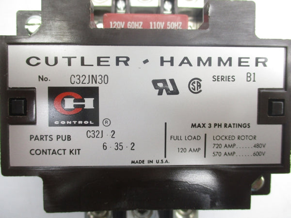 CUTLER-HAMMER C32JN30AB SER. B1 110/120V 120A NSMP