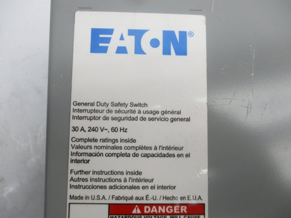 EATON DG221UGB SER. B 240V 30A UNMP