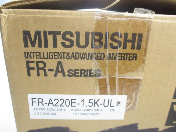 MITSUBISHI FR-A220E-1.5K-UL 200-220VAC 13A NSMP