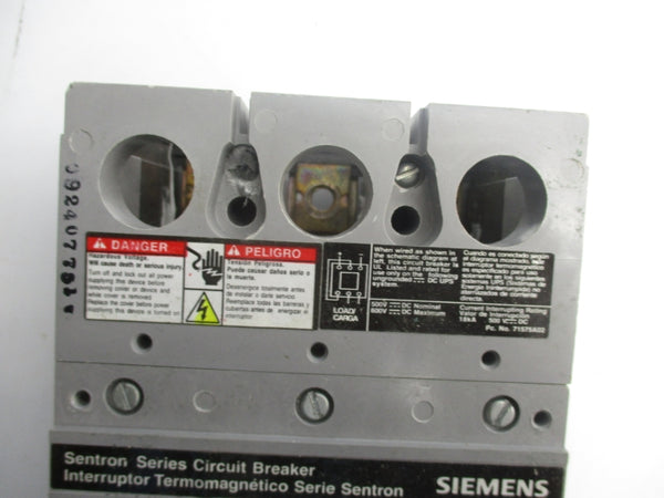 SIEMENS FXD63B175 SER. B 600V 175A NSNP