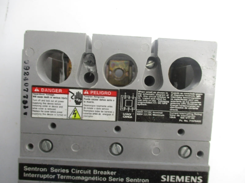 SIEMENS FXD63B175 SER. B 600V 175A NSNP