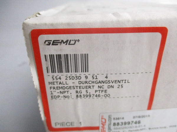 GEMU 554 25D3D 9 51 4 NSMP