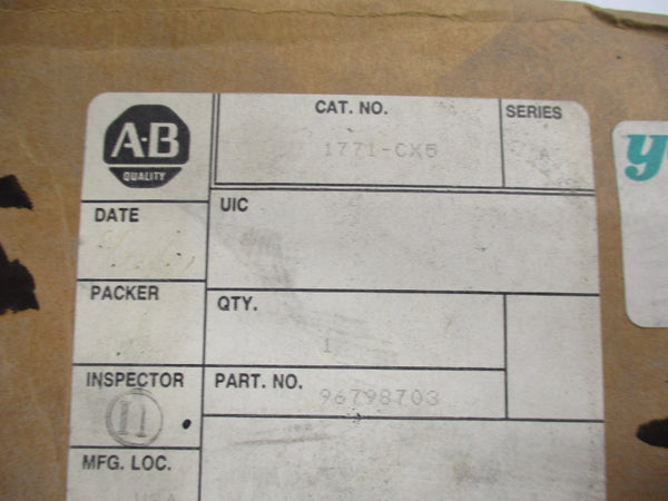 ALLEN BRADLEY 1771-CX5 SER. A NSMP