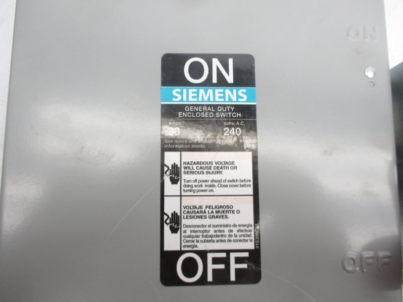SIEMENS GNF321 240VAC 30A NSNP