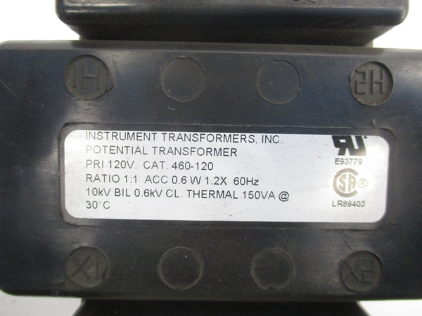 INSTRUMENT TRANSFORMERS 460-120 120V UNMP