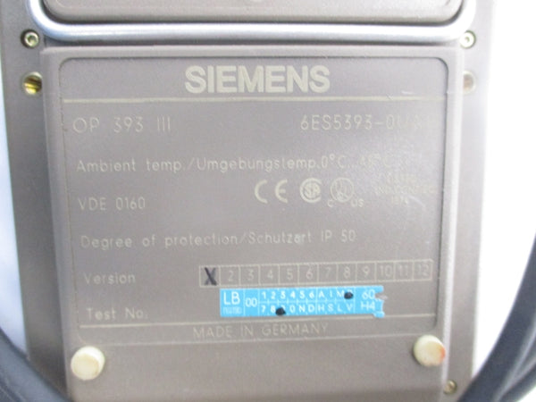 SIEMENS 6ES5393-0UA15 NSNP