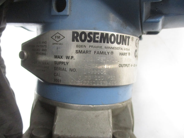 ROSEMOUNT 3051CA2A22A1AS734E5M5 1199WDE15AFFWG1DC000 10.5-55VDC UNMP