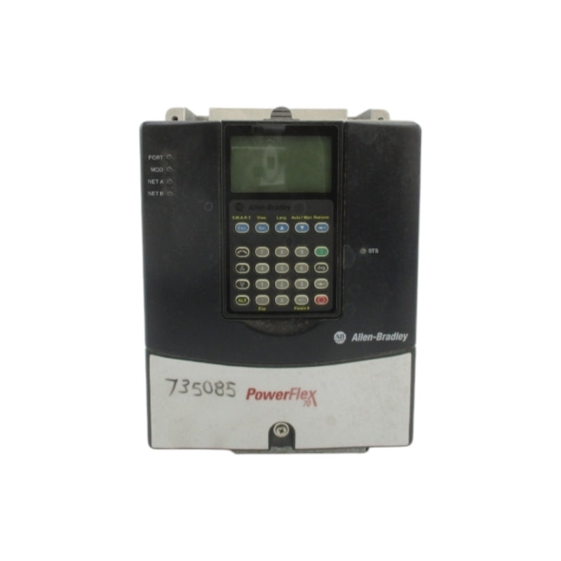 ALLEN BRADLEY 20AD5P0A3AYNANC0 SER. A F/W 5.001  432-528VAC 5.6A UNMP