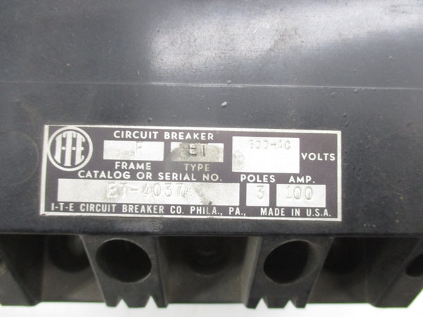 ITE ET-4037 300VAC 100A NSNP