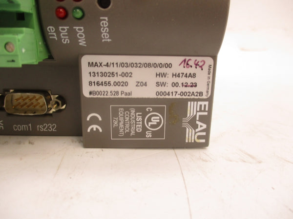 ELAU MAX-4/11/03/032/08/0/0/00 13130251-002 NSNP