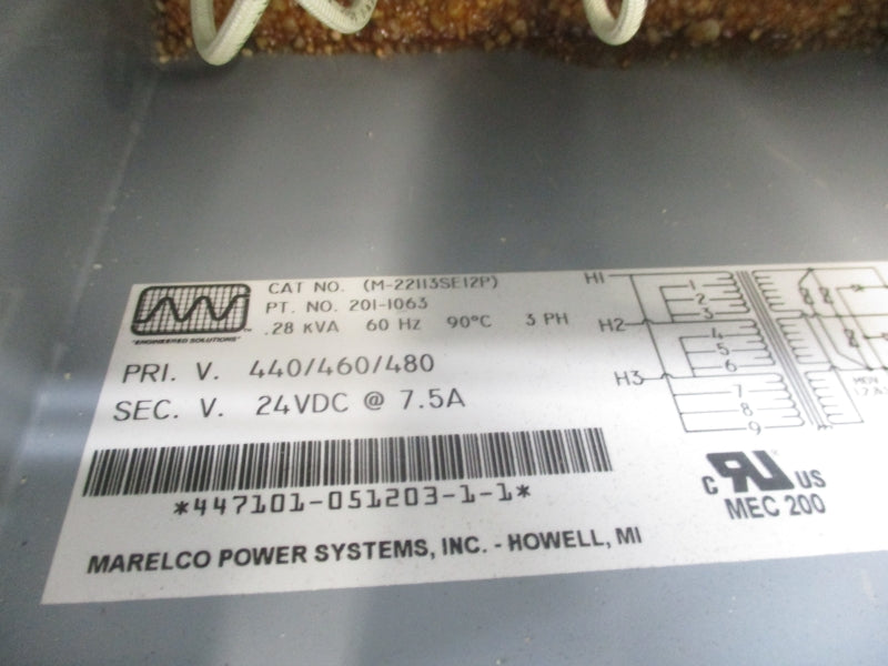 MARCELO POWER SYSTEMS 201-1063 M-22H3SE12P 480V 7.5A NSNP