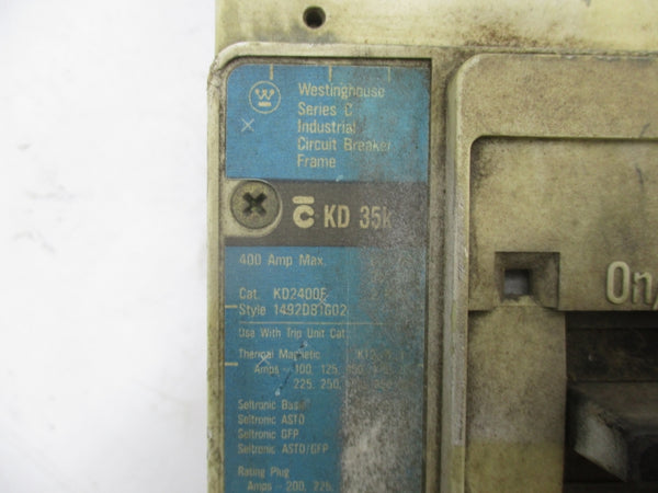WESTINGHOUSE KD2400F SER. C 400A (AS IS) UNMP