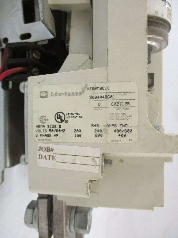 CUTLER HAMMER V200M6CJC 110/120V 540A NSNP