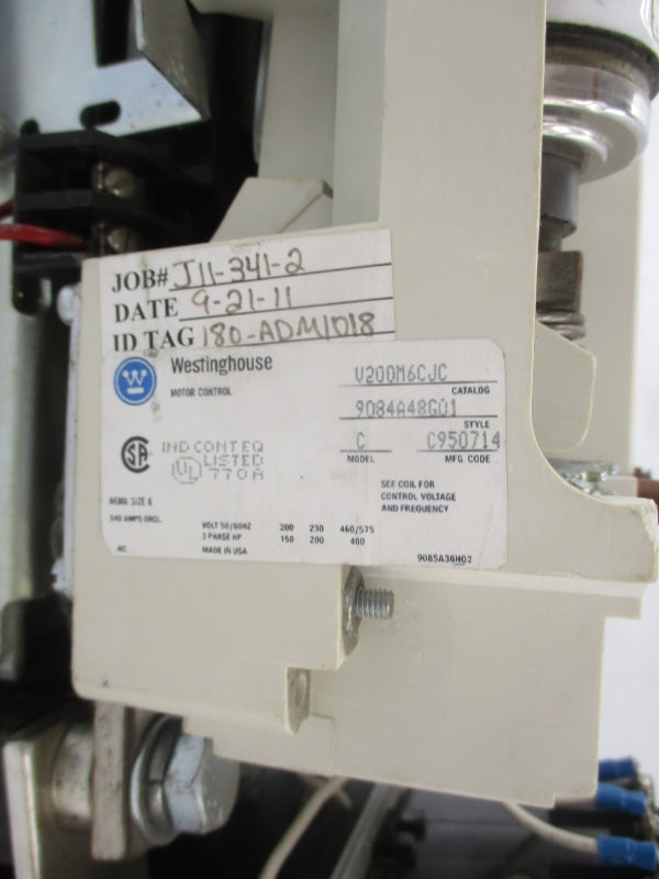 WESTINGHOUSE V200M6CJC 110/120V 540A UNMP