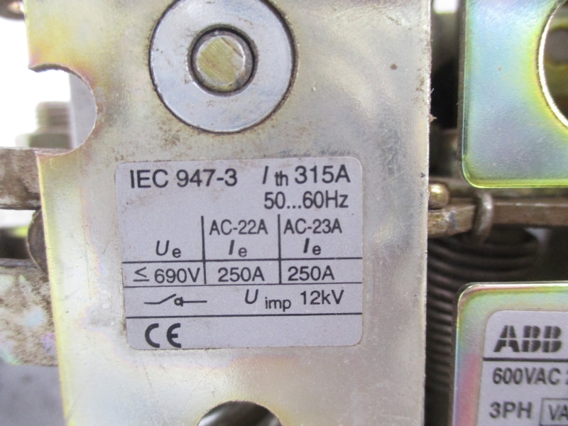 ABB OETL-NF200A 600VAC 200A UNMP