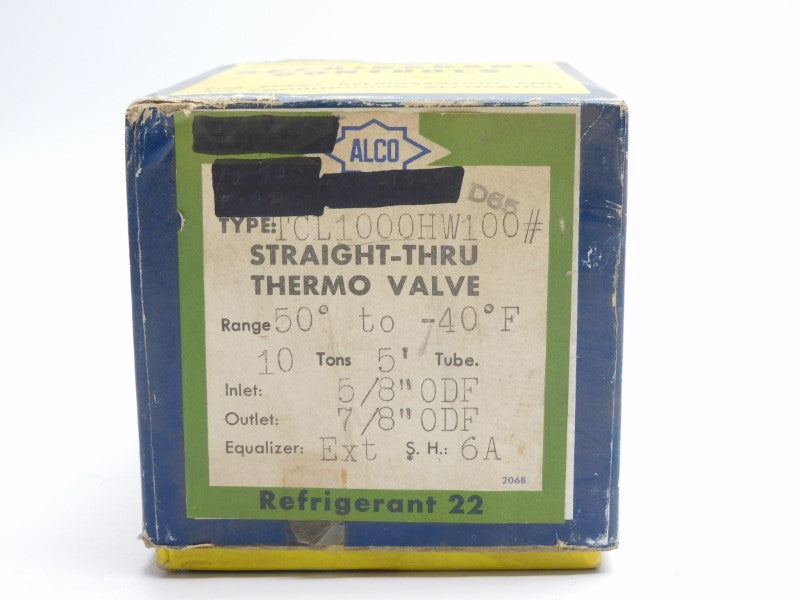 ALCO CONTROLS TCL1000HW100 6A 5/8" NSMP