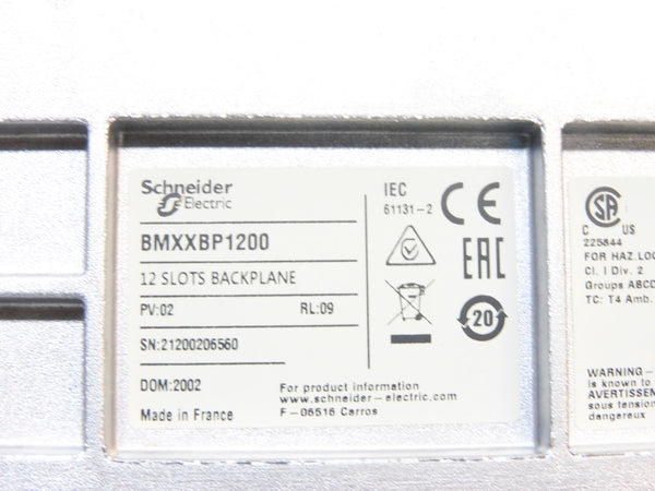 SCHNEIDER ELECTRIC BMXXBP1200 NSMP