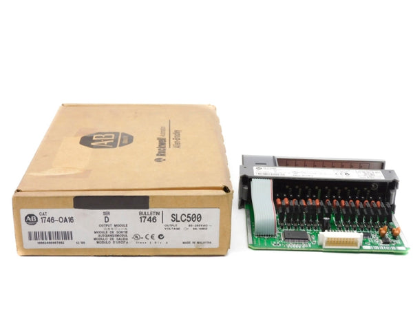 ALLEN BRADLEY 1746-OA16 SER. D 85-265VAC 0.5A NSMP