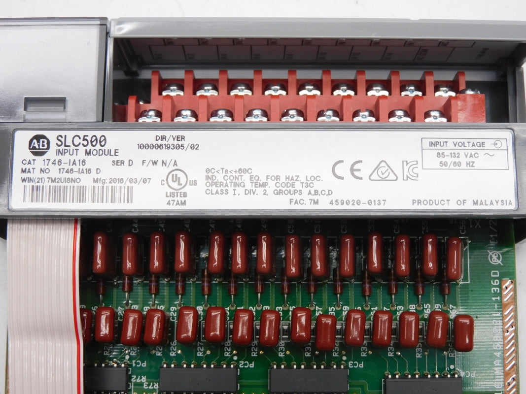 ALLEN BRADLEY 1746-IA16 SER. D 85-132VAC NSMP
