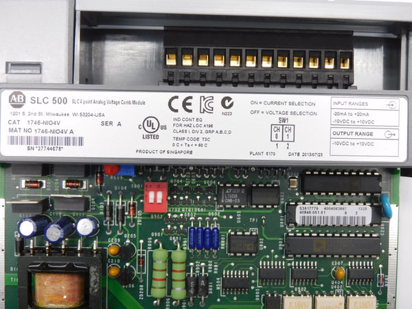 ALLEN BRADLEY 1746-NIO4V SER. A 10VDC NSMP