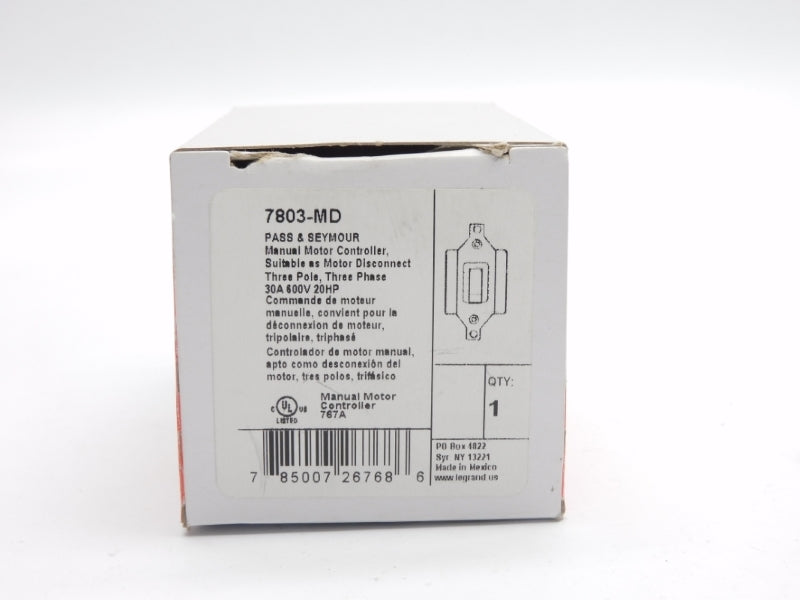 PASS&SEYMOUR LEGRAND 7803-MD 600V 30A NSMP