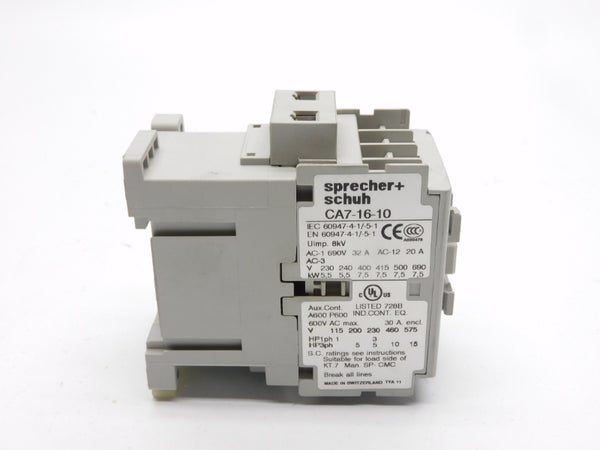 SPRECHER+SCHUH CA7-16-10 110/120V NSMP
