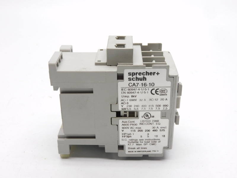 SPRECHER+SCHUH CA7-16-10 110/120V NSMP