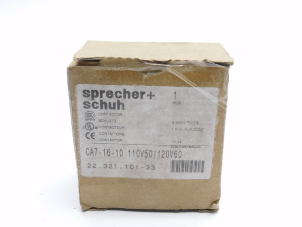 SPRECHER+SCHUH CA7-16-10 110/120V NSMP