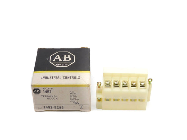 ALLEN BRADLEY 1492-EC85 SER. A 600VAC 25A (BK/YL) NSMP