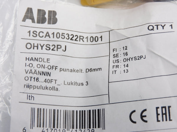 ABB 1SCA105322R1001 OHYS2PJ NSMP