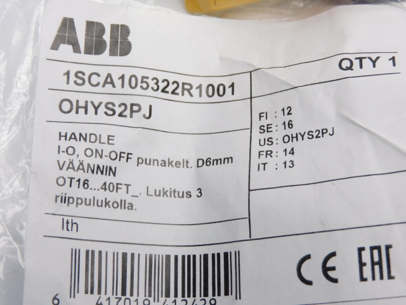 ABB 1SCA105322R1001 OHYS2PJ NSMP